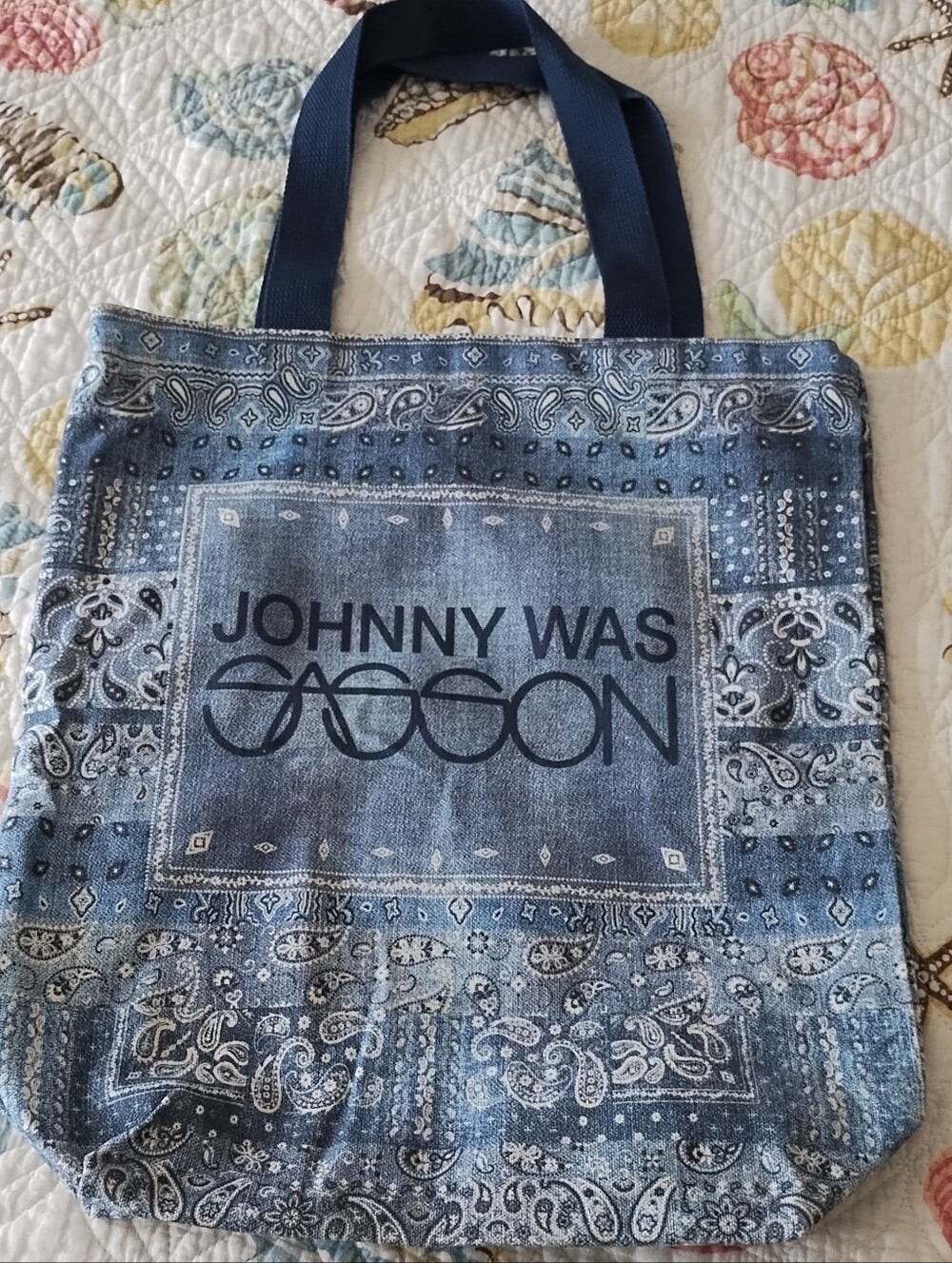 Johnny Was Denim Tote